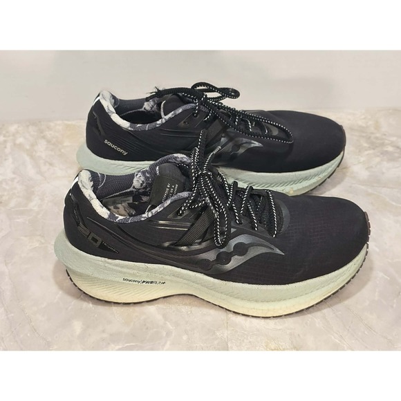 Saucony Shoes - Saucony Triumph Running Shoes Black Gray GUC Women's Sz 8 Est